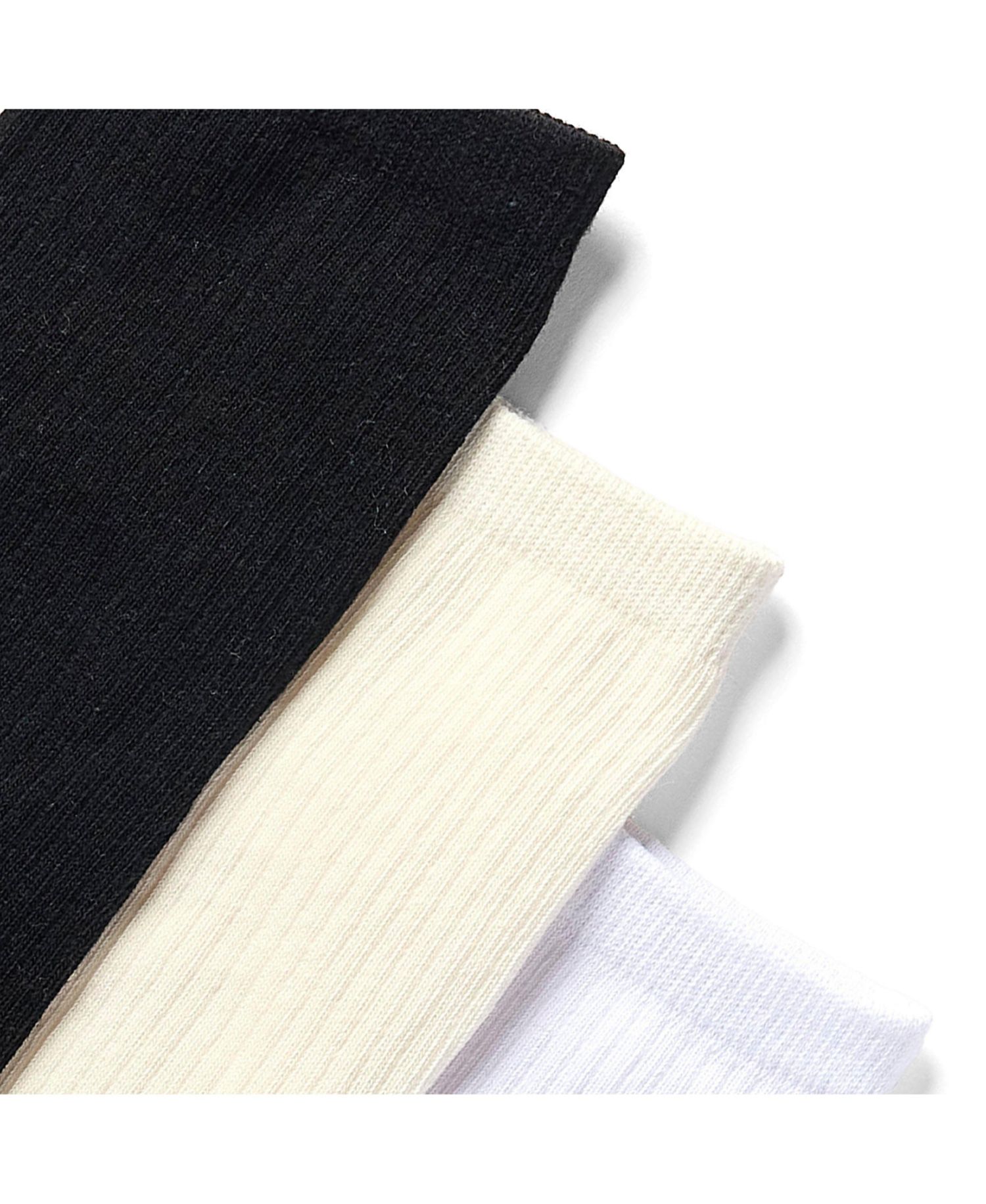Women's Ribbed Ankle Socks, 3-Pack