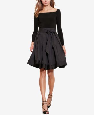 ralph lauren jersey taffeta dresses