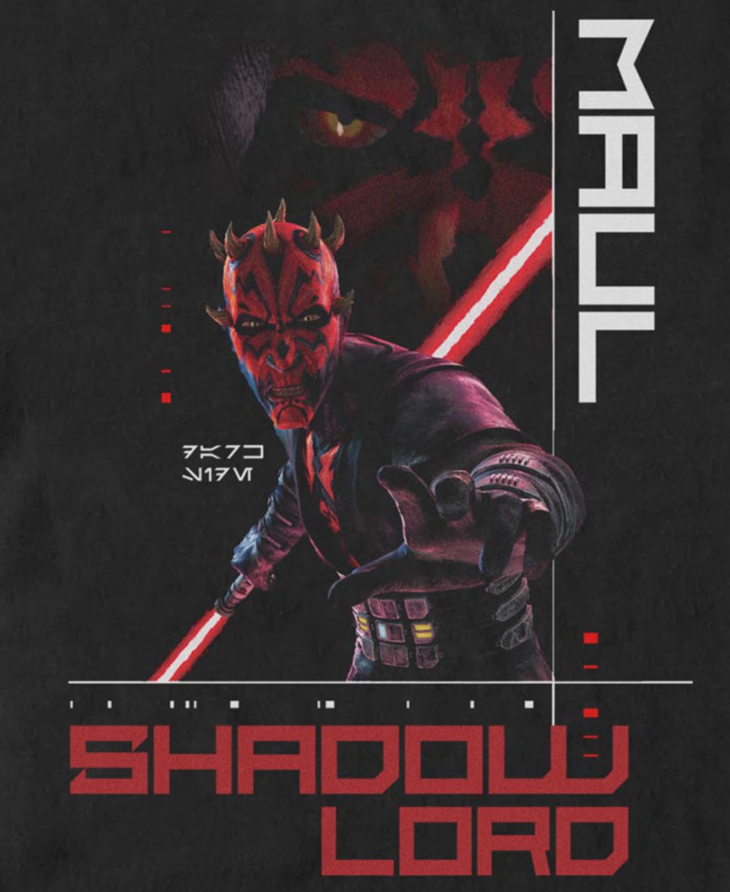 Men's Star Wars Maul Shadow Lord Graphic T-Shirt