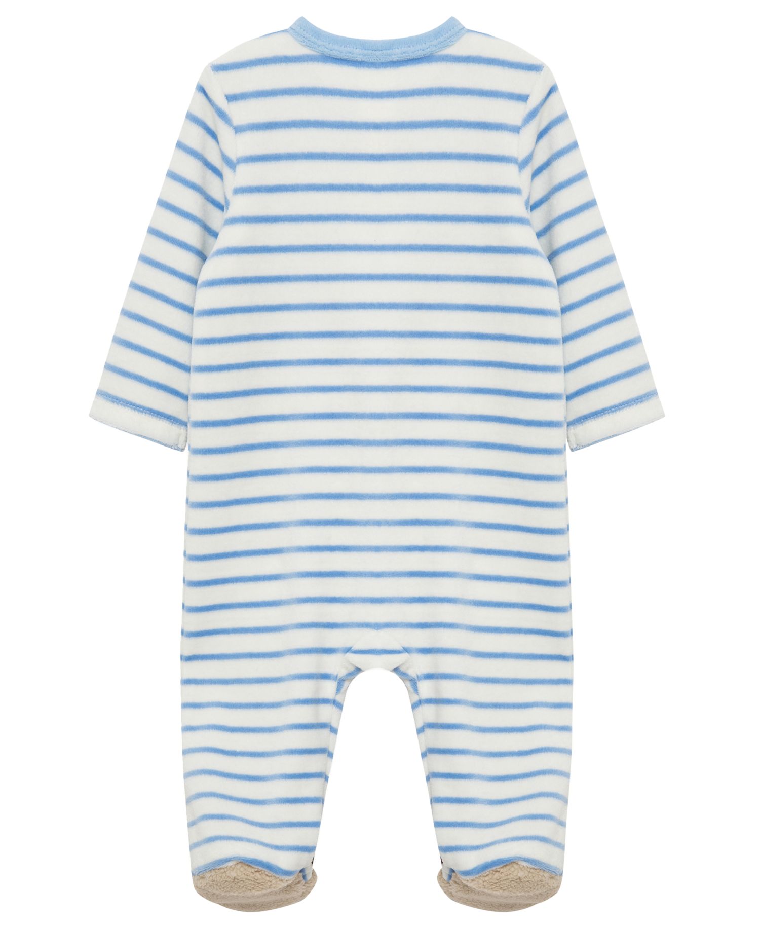 Baby Boys' Fuzzy Bear Footie Coverall