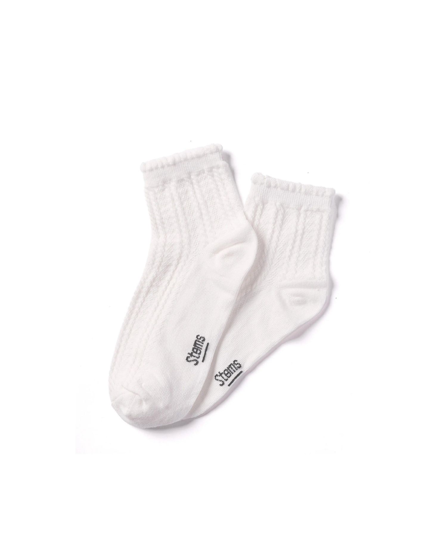 Women's Pointelle Ruffled Crew Socks