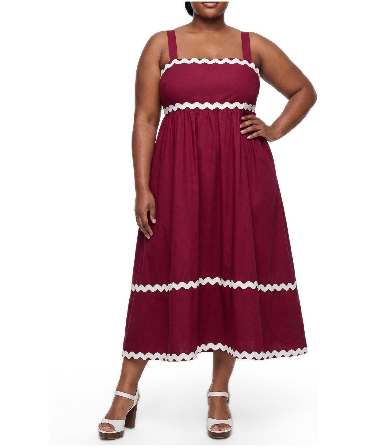 Torrid Plus Size Belle Isle Empire-Waist Babydoll Maxi Dress