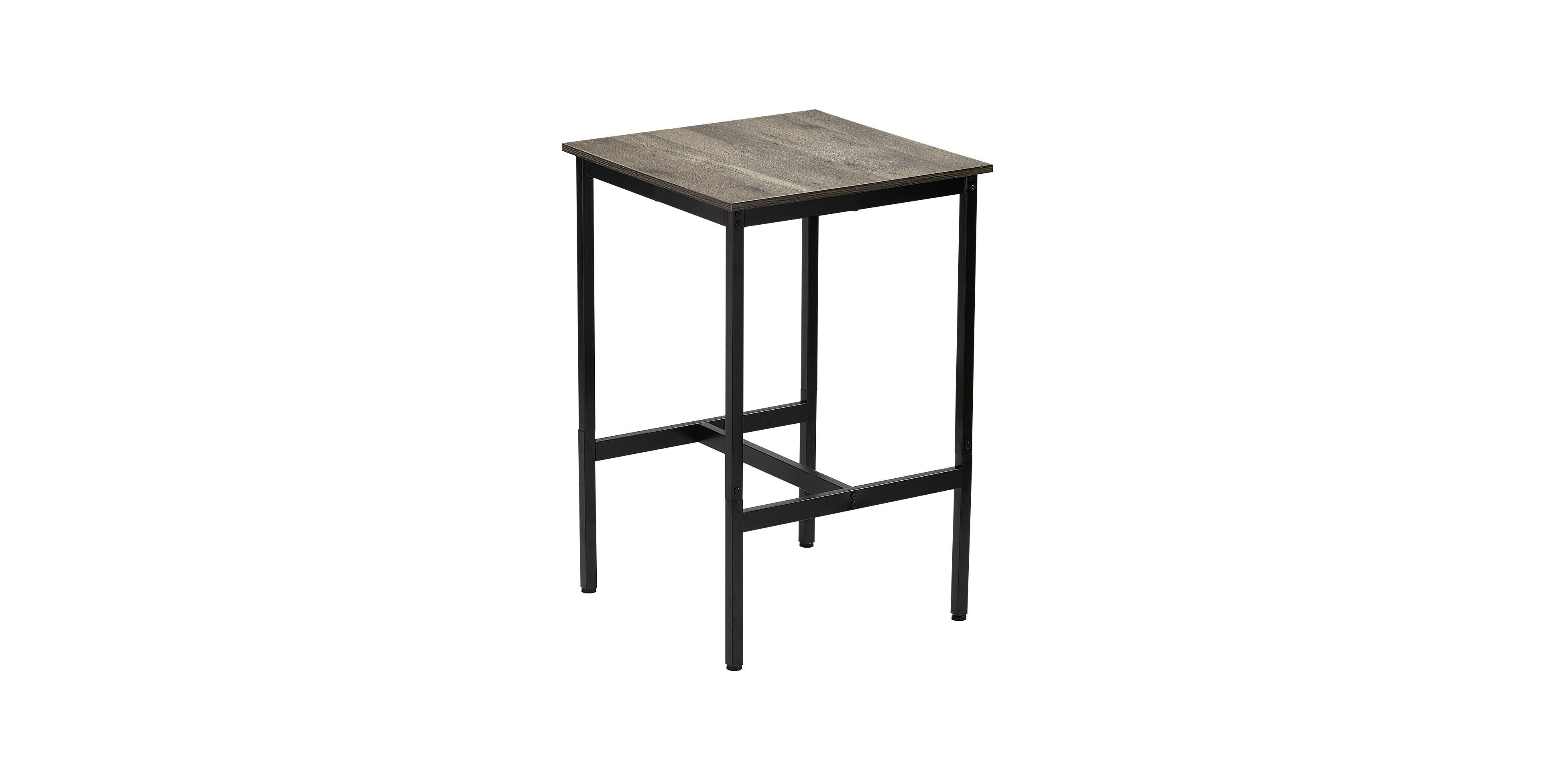 Slickblue Square High Top Bar Table with Metal Frame for Kitchen Dining