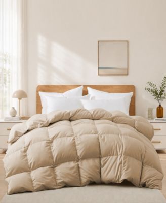 Ultra Soft Goose Down and Feather Fiber Comforter, Full/Queen