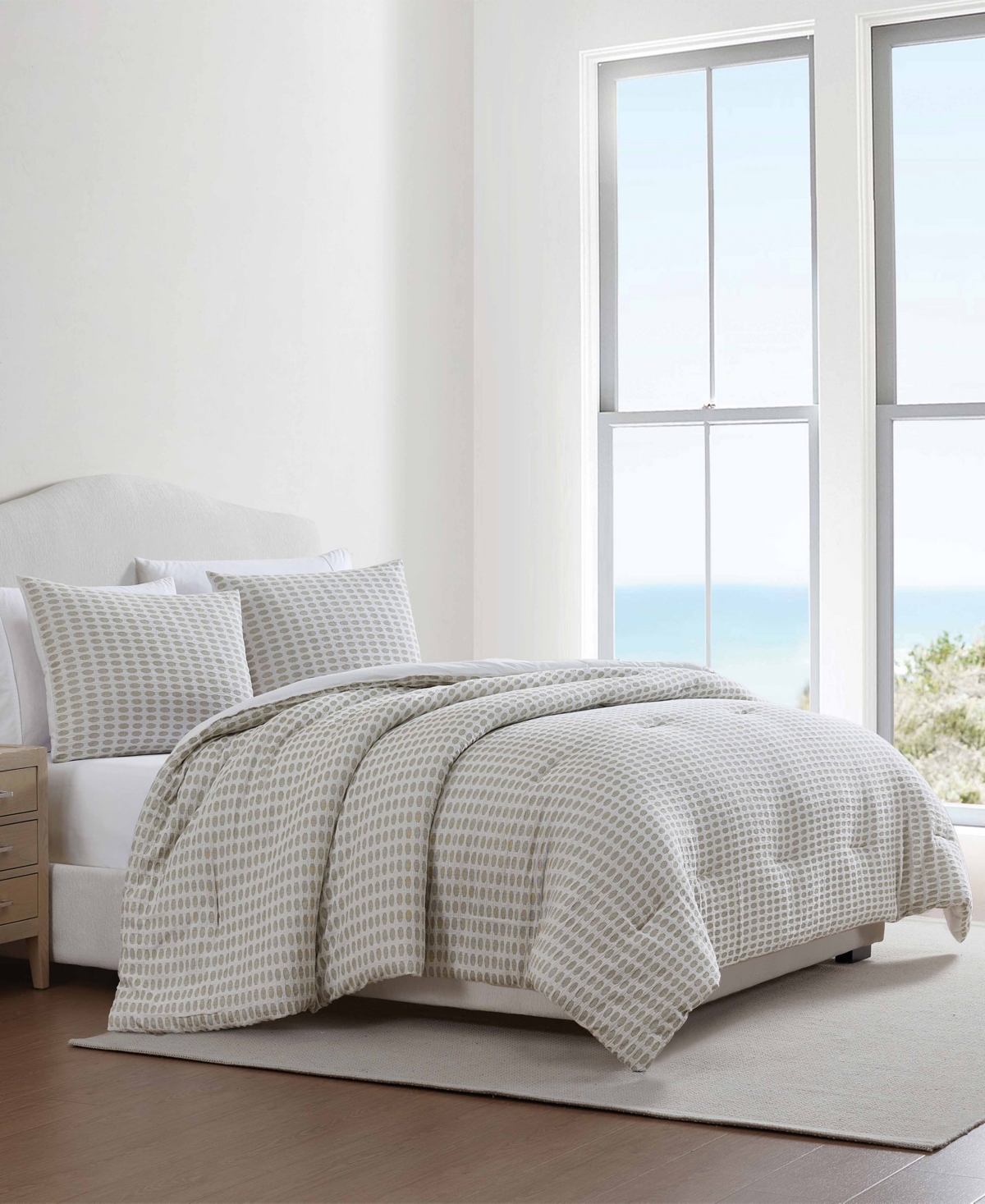 Palm Aire Selena Geometric 3-Piece Comforter Set