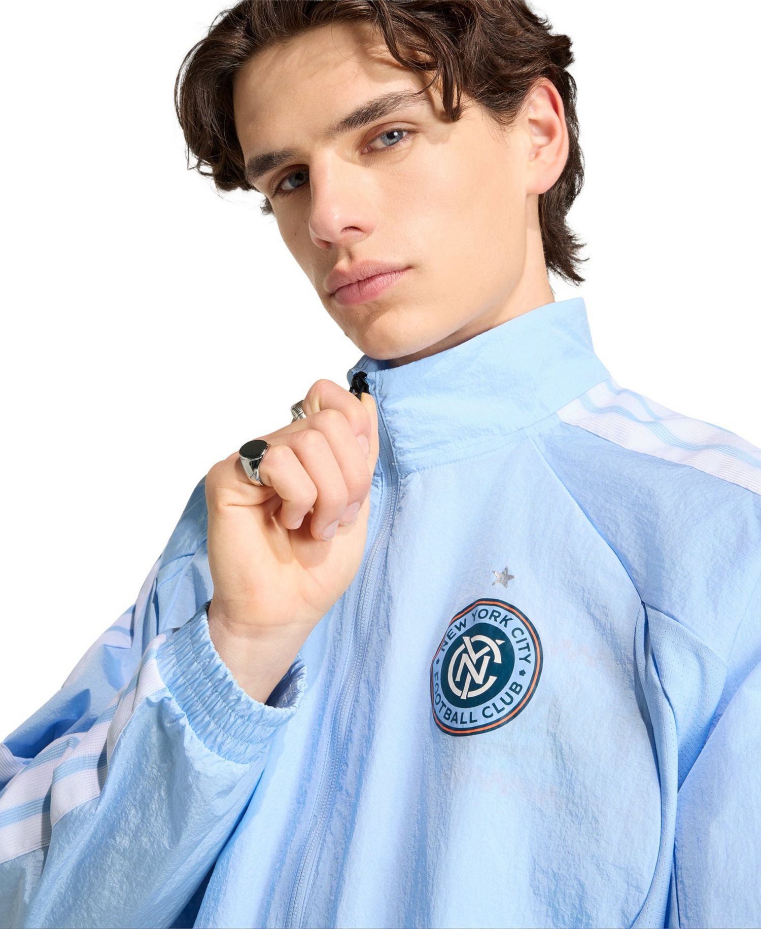 Men's Light Blue New York City FC 2026 Anthem Raglan Full-zip Jacket
