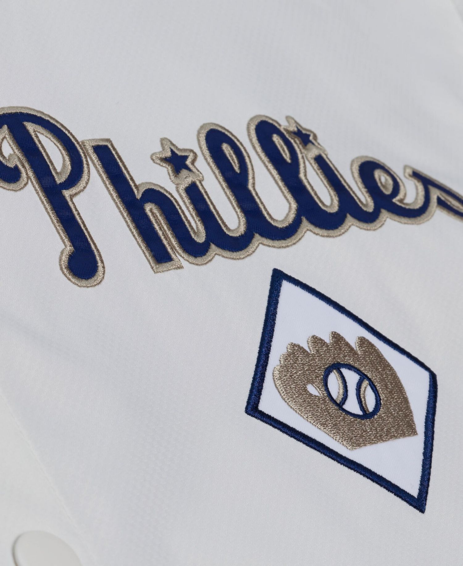 Men's Mitchell Ness White Philadelphia Phillies Yacht Rock Coaches Full-snap Hooded Windbreaker Jacket