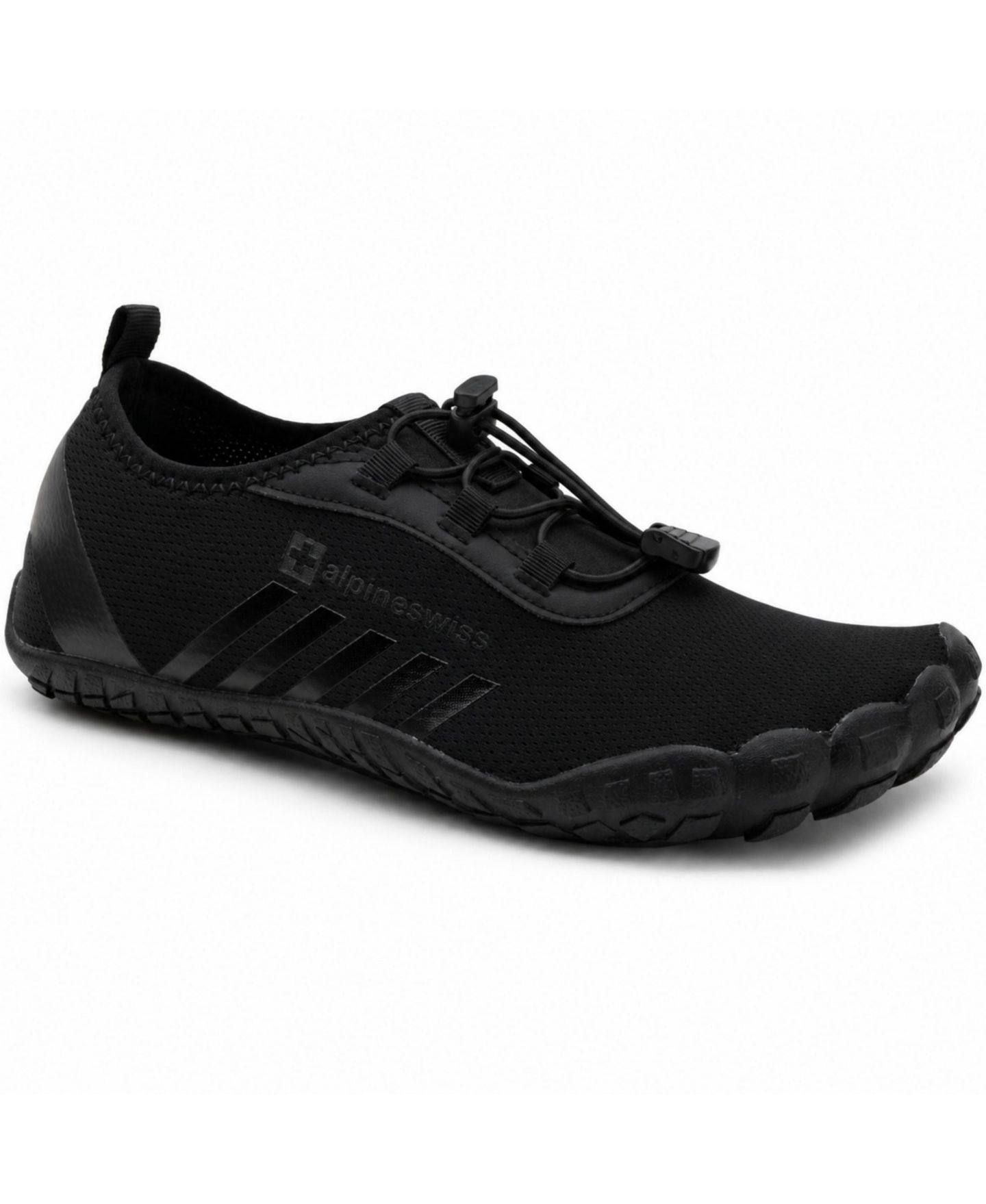 Мужские кроссовки Alpine Swiss Odin Quick-Dry Water Shoes Lightweight Non-Slip Beach Barefoot, цвет: Чёрный — фото 1