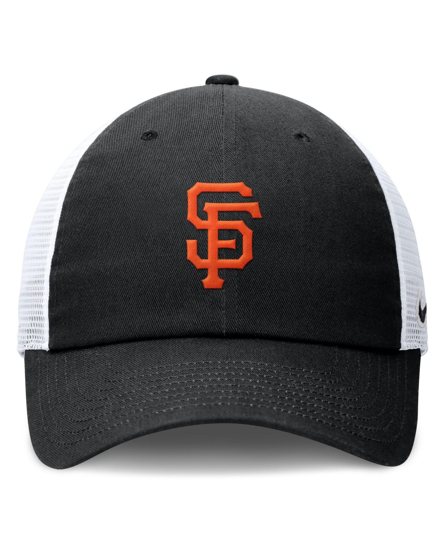 Женская кепка Nike Black/White San Francisco Giants Club Trucker Adjustable Hat — фото 2