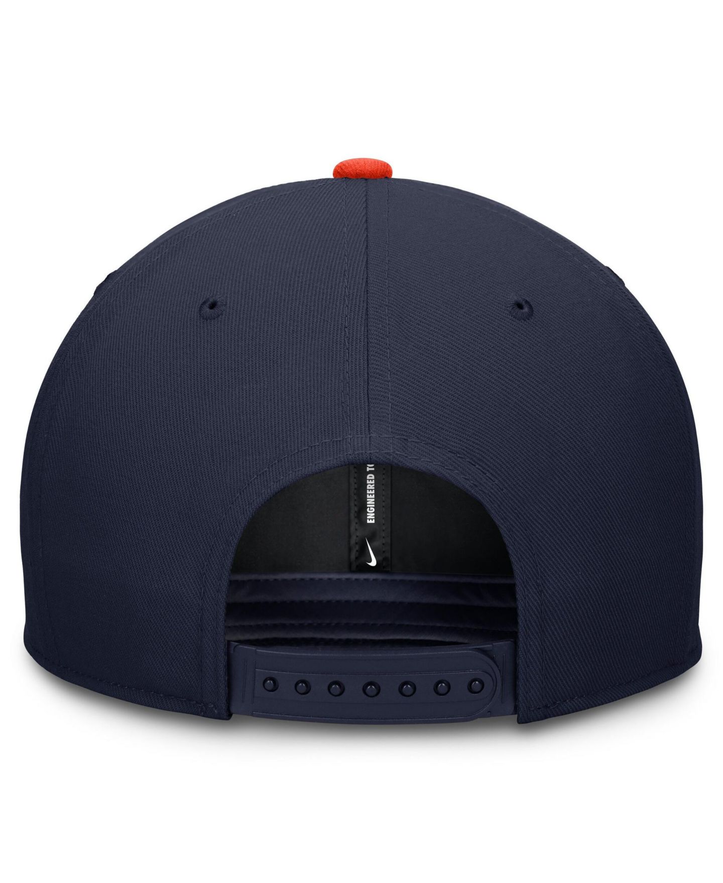 Мужская кепка Nike Navy/Orange Houston Astros Pro Dri-FIT snapback Hat — фото 4