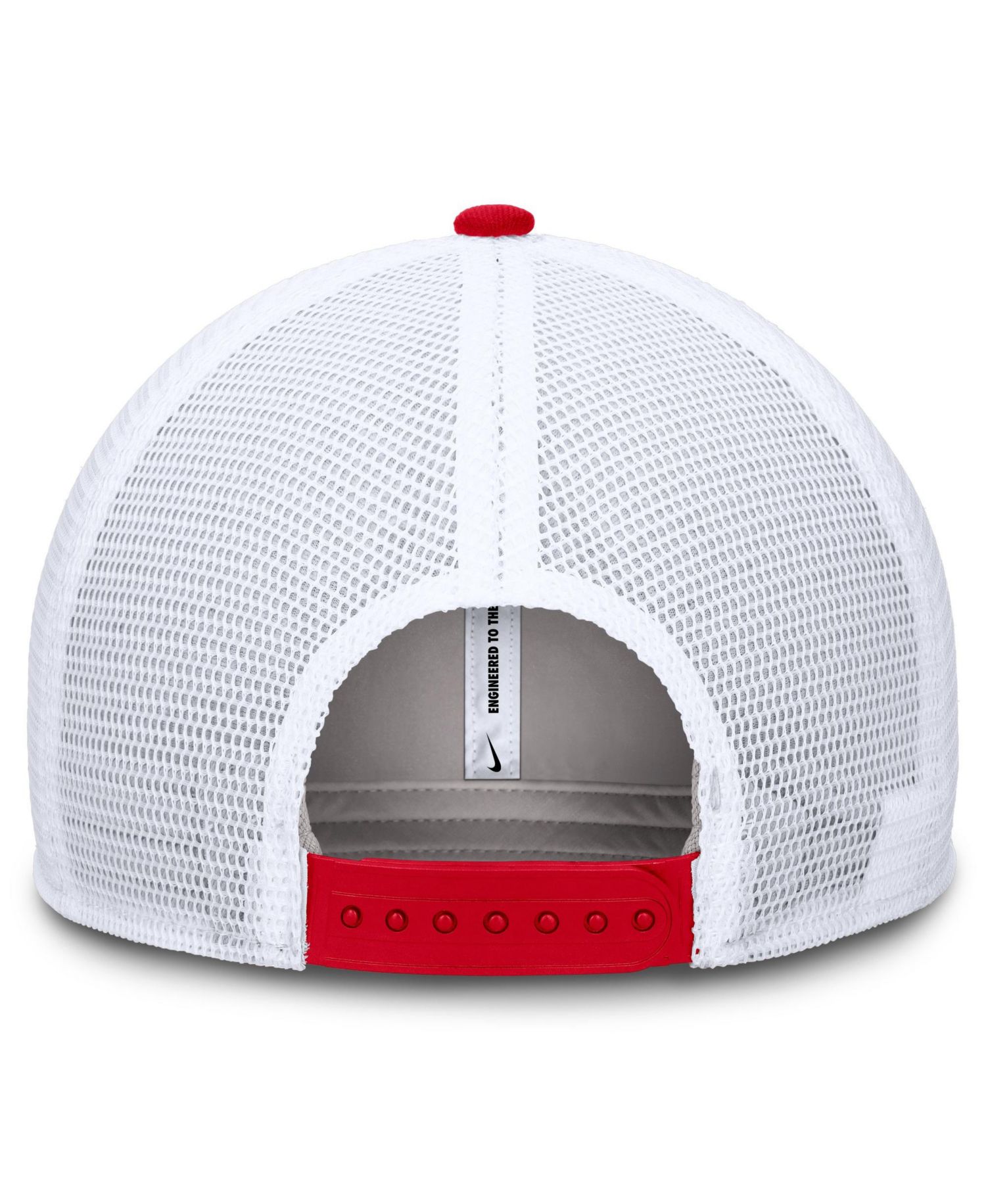 Men's Red/White Georgia Bulldogs Rise Trucker Adjustable Hat