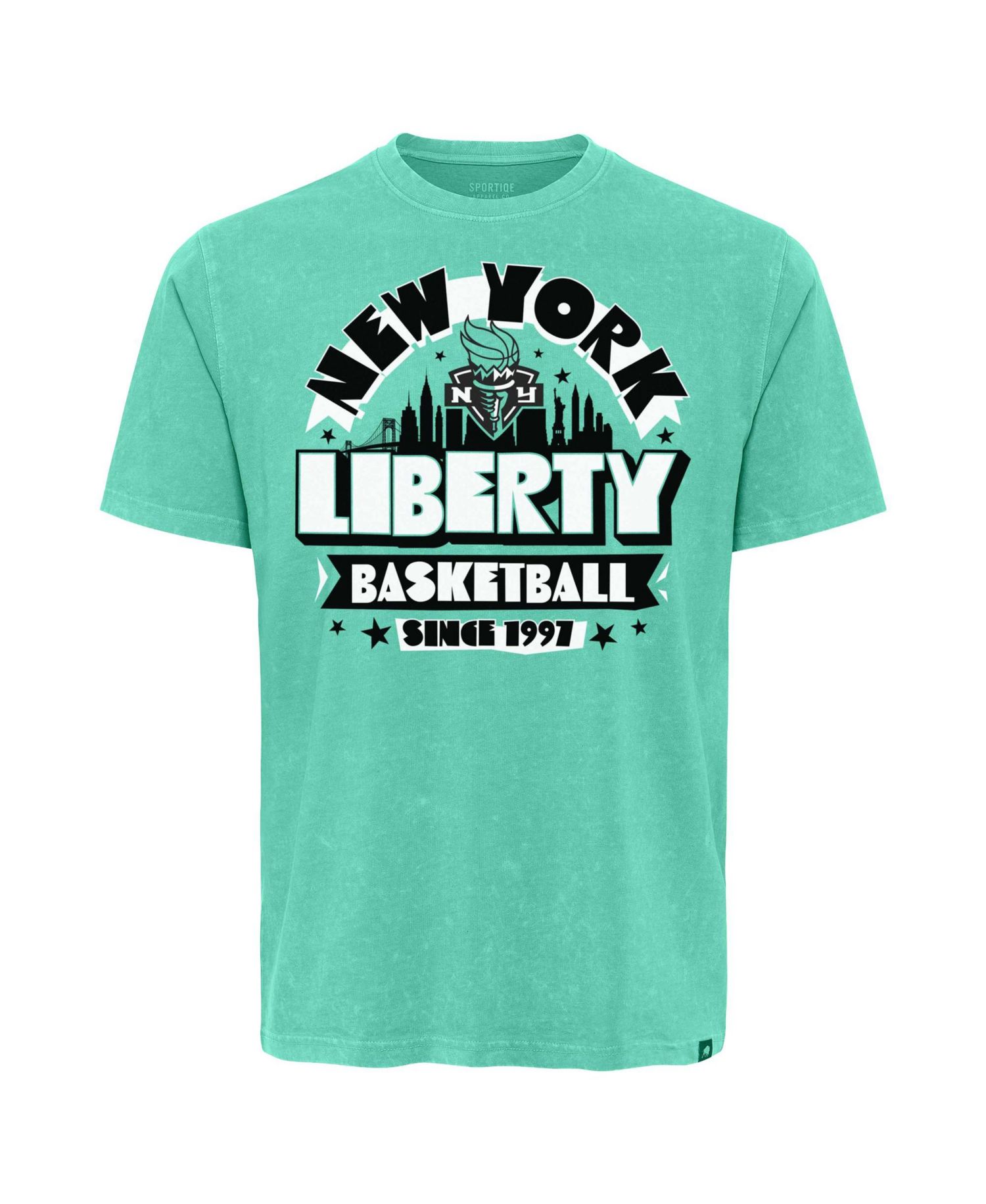 Men's and Women's Mint New York Liberty Mineral Wash T-Shirt
