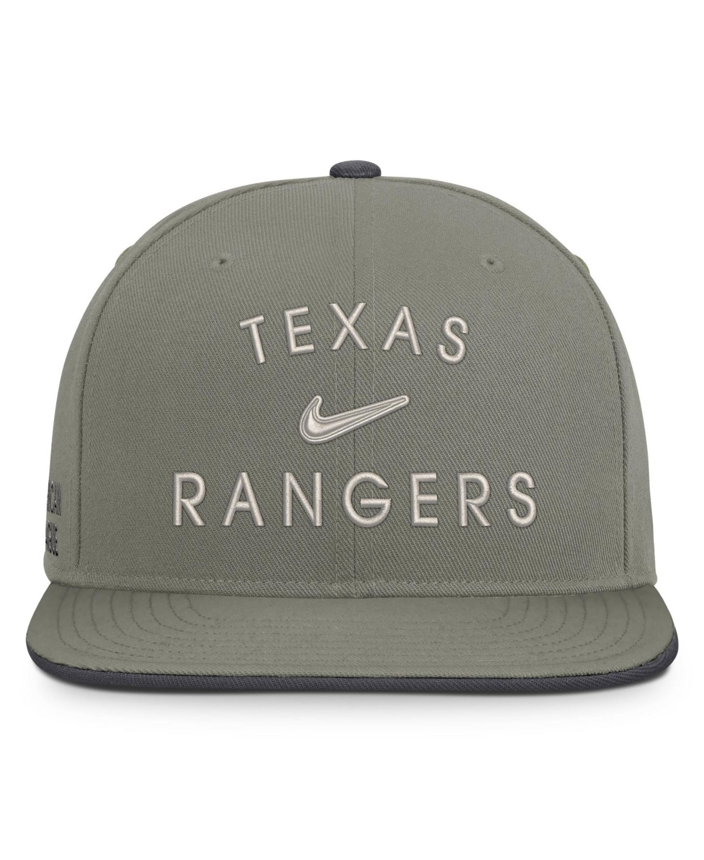 Мужская кепка Nike Olive Texas Rangers Pro Dri-FIT snapback Hat — фото 2