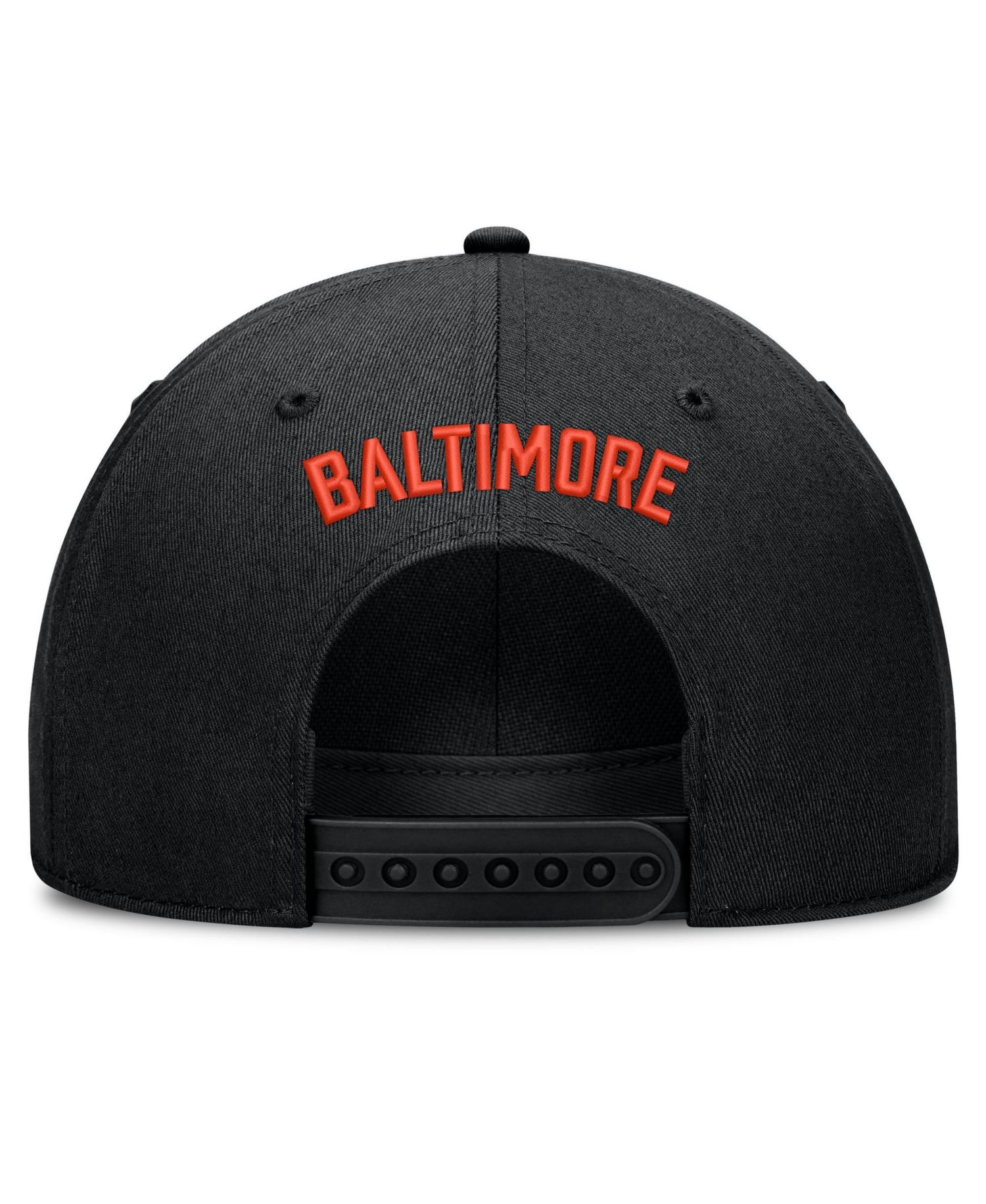 Men's Black Baltimore Orioles Cooperstown Rise Adjustable Hat