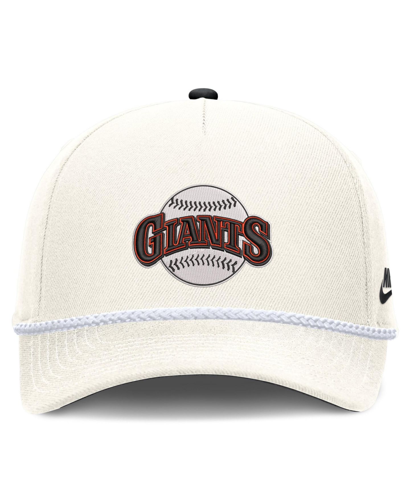 Мужская кепка Nike Cream San Francisco Giants Cooperstown Rise Adjustable Hat — фото 2