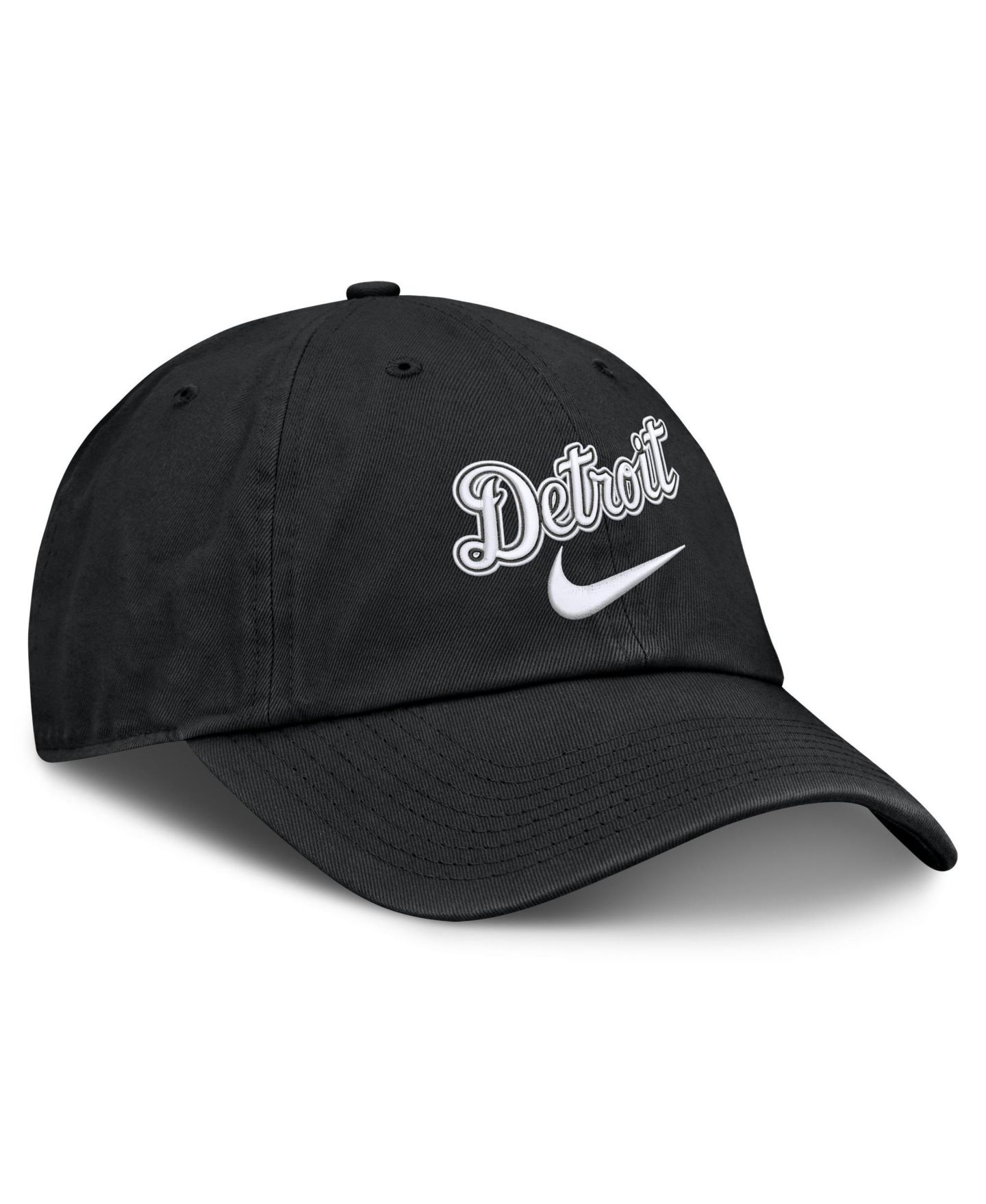 Мужская кепка Nike Black Detroit Tigers Primetime Club Adjustable Hat — фото 3