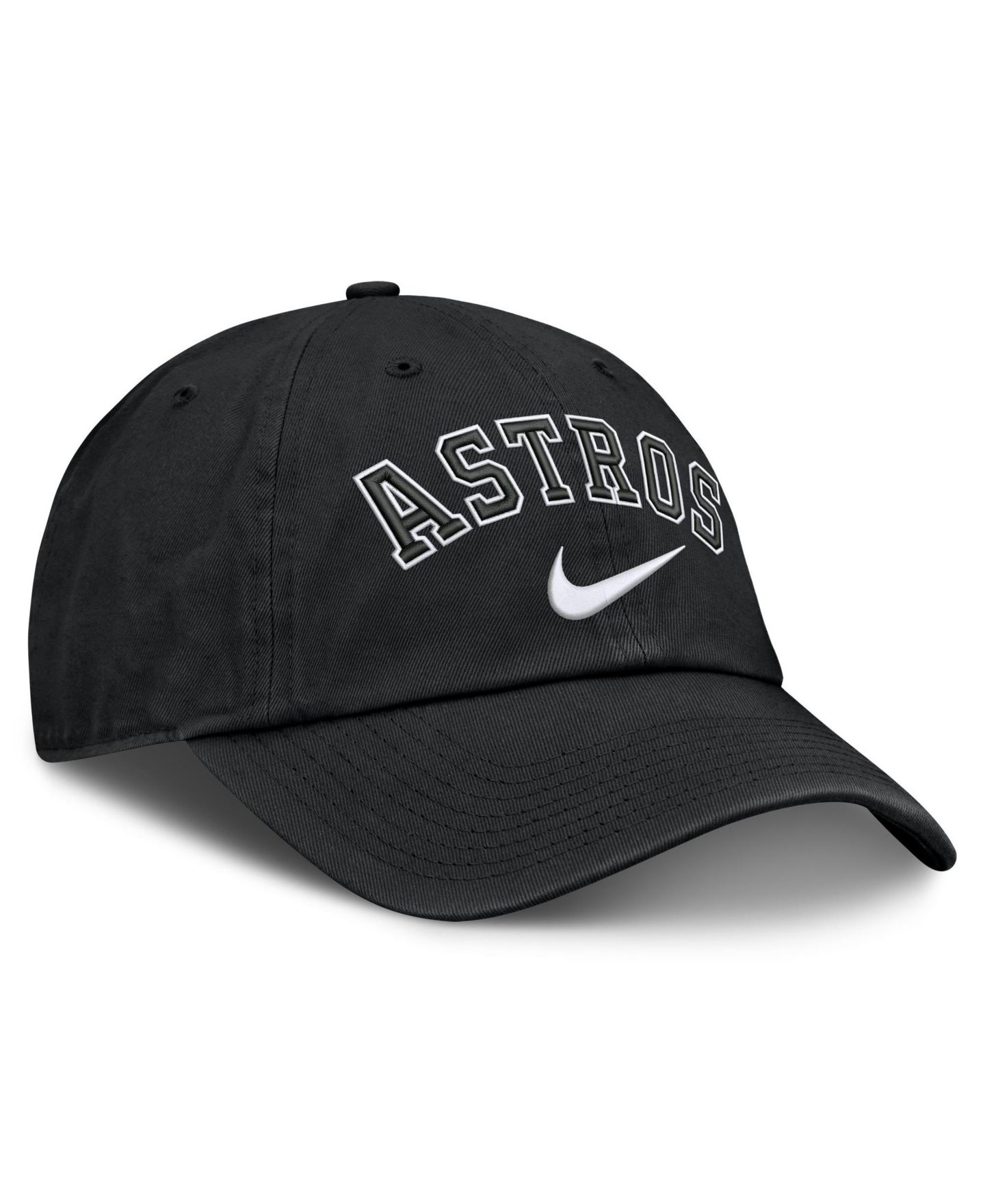 Мужская кепка Nike Black Houston Astros Primetime Club Adjustable Hat — фото 3