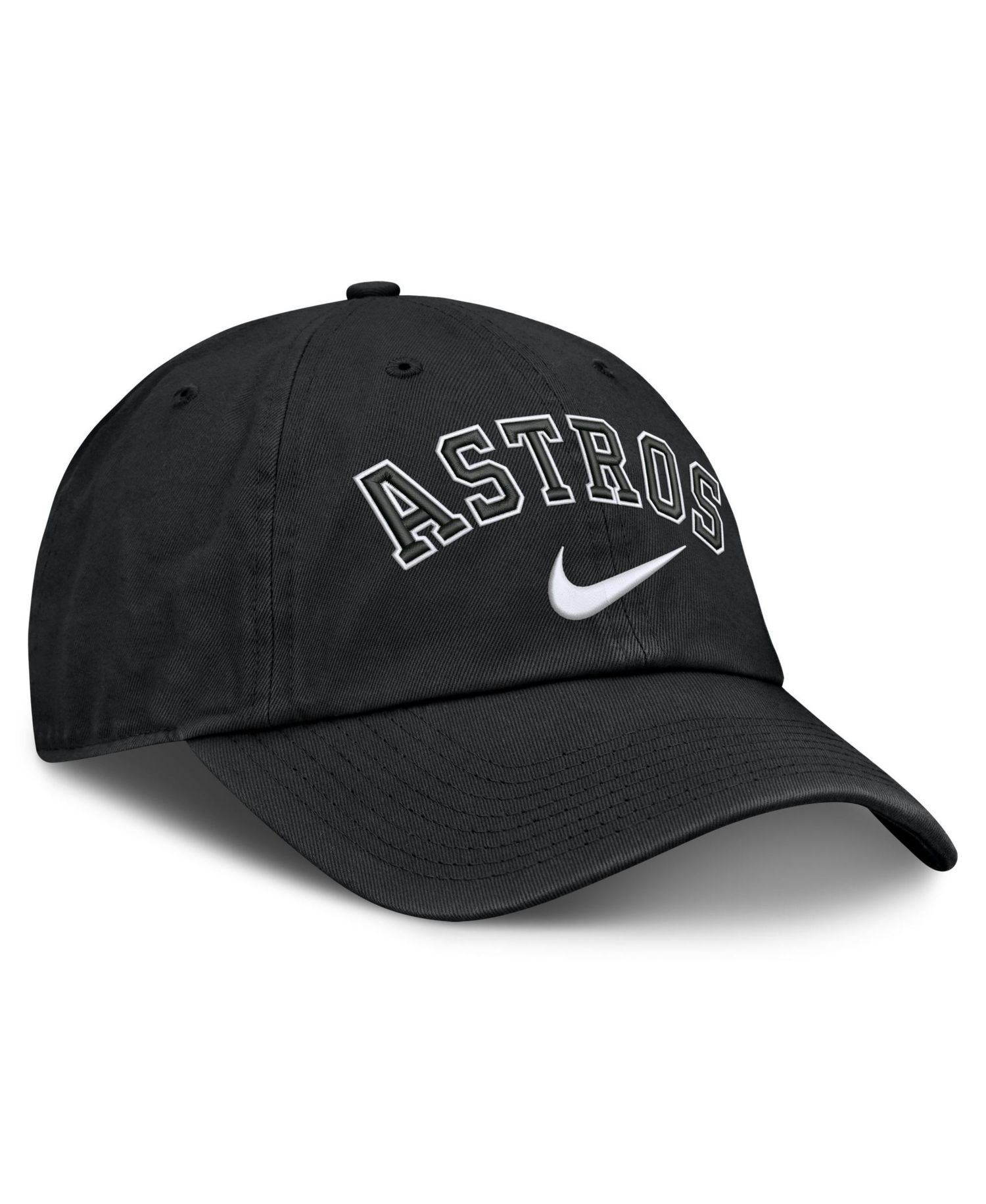 Men's Black Houston Astros Primetime Club Adjustable Hat