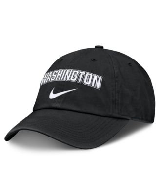 Men's Black Washington Nationals Primetime Club Adjustable Hat