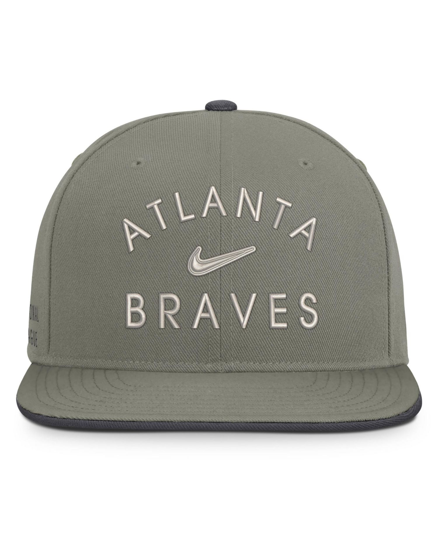 Men's Olive Atlanta Braves Pro Dri-FIT snapback Hat