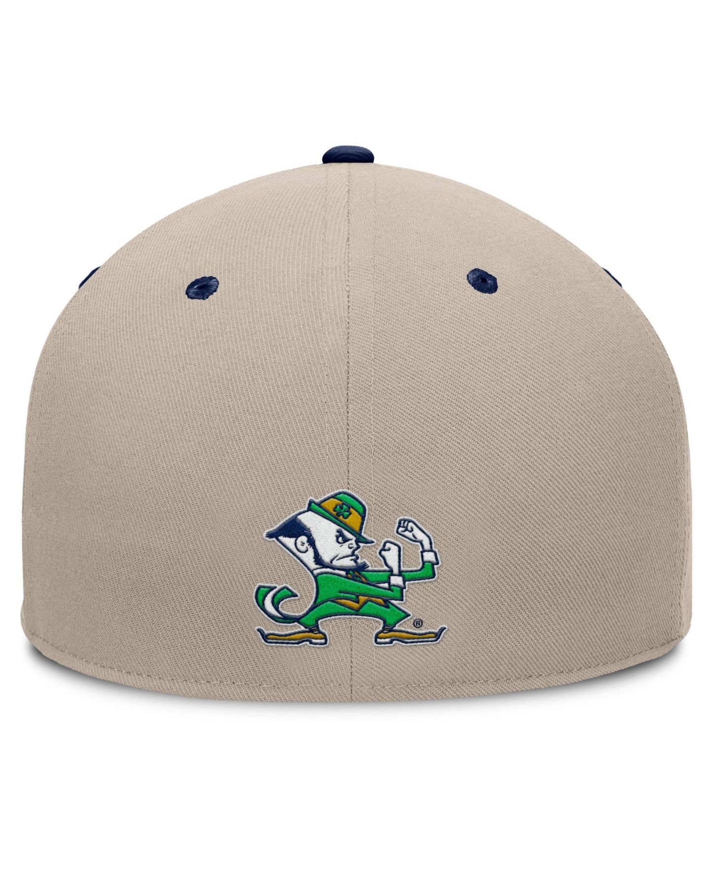 Мужская кепка Fanatics Khaki/Navy Notre Dame Fighting Irish Colt Fitted Hat — фото 4