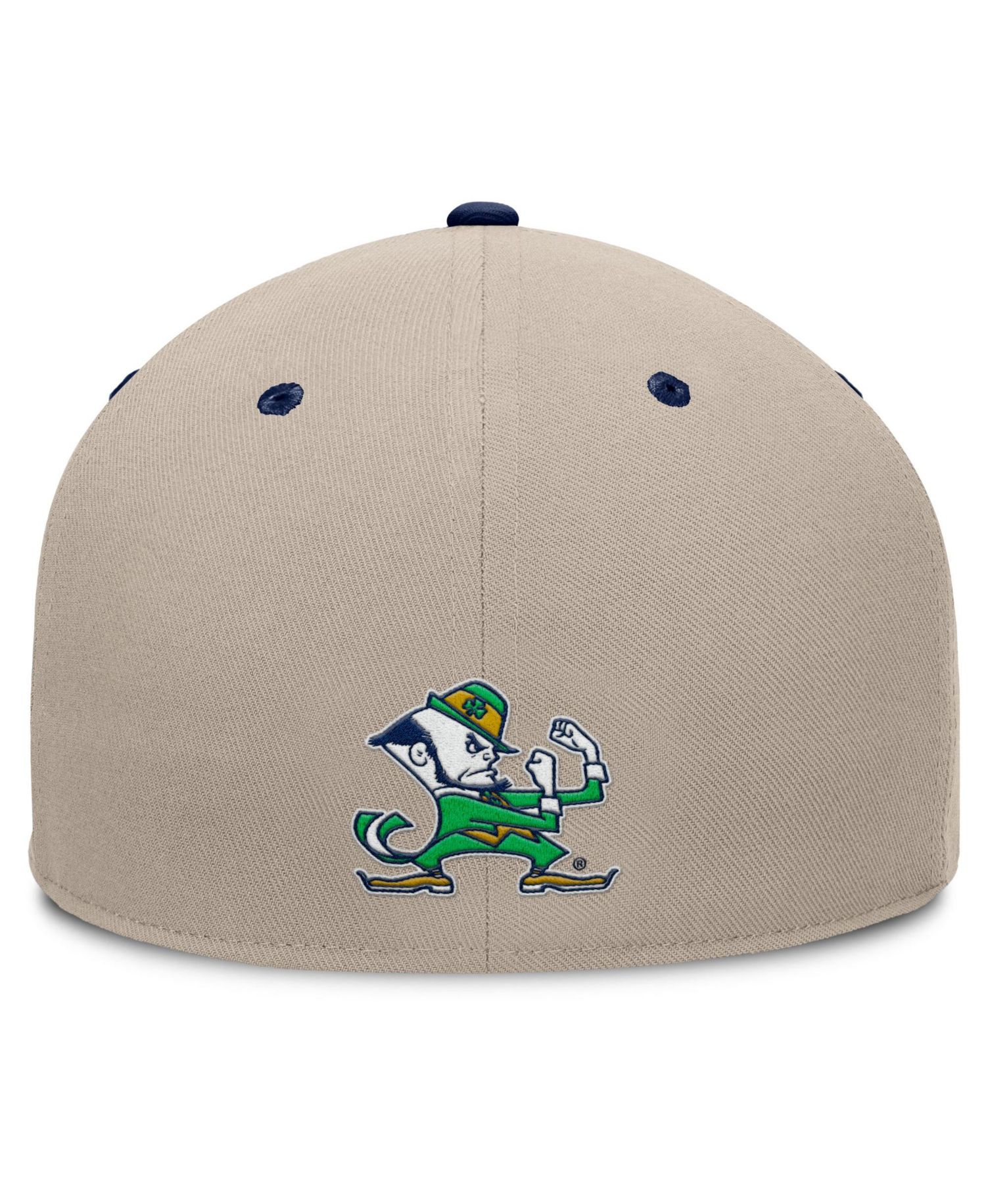Men's Khaki/Navy Notre Dame Fighting Irish Colt Fitted Hat