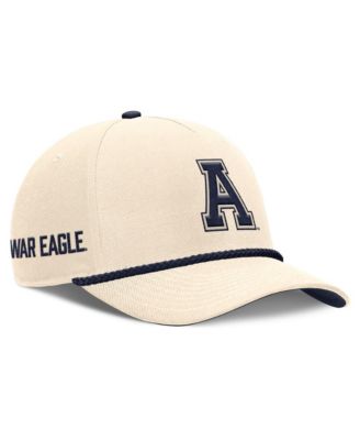 Men's and Women's Natural Auburn Tigers Legacy Vintage Rope Rise Adjustable Hat