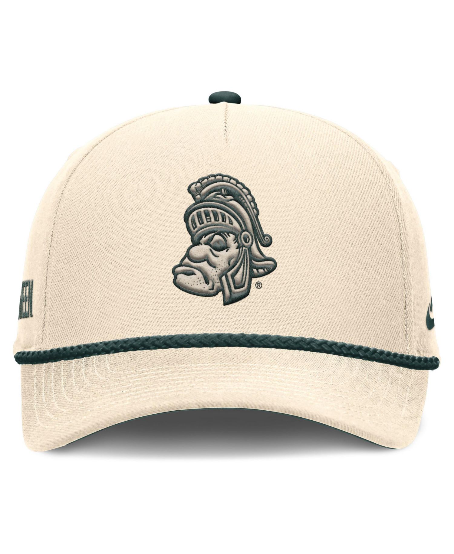 Men's and Women's Natural Michigan State Spartans Legacy Vintage Rope Rise Adjustable Hat