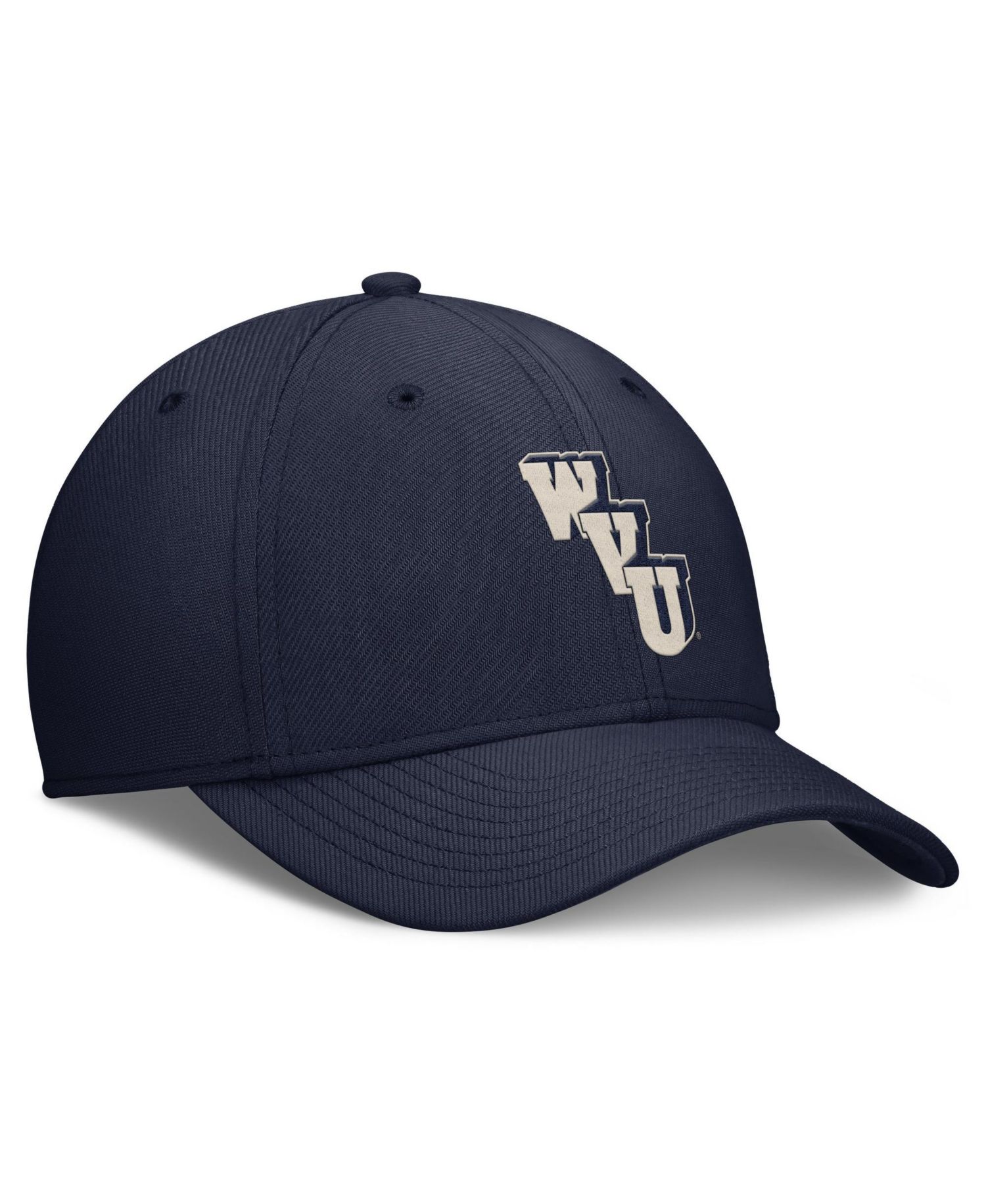 Men's Navy West Virginia Mountaineers Dri-FIT Vintage Rise Swooshflex Flex Hat