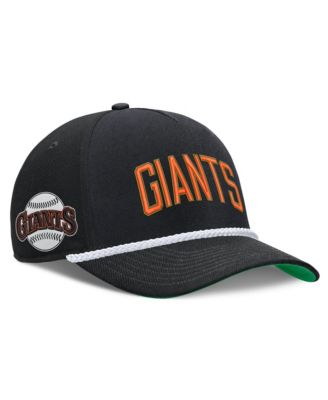 Men's Black San Francisco Giants Cooperstown Collection Rise Adjustable Hat