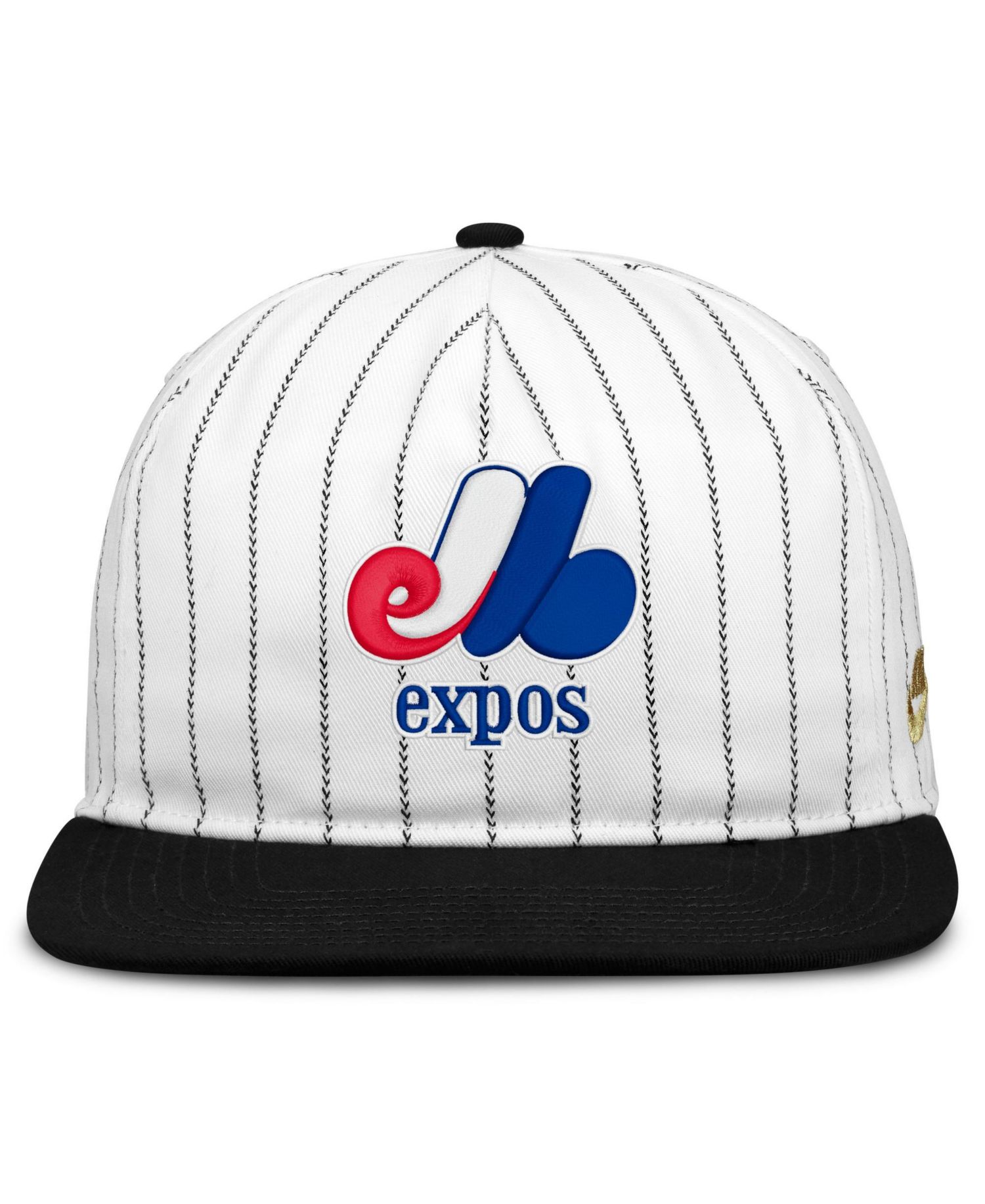 Men's White/Black Montreal Expos Cooperstown Collection Pro Adjustable Hat