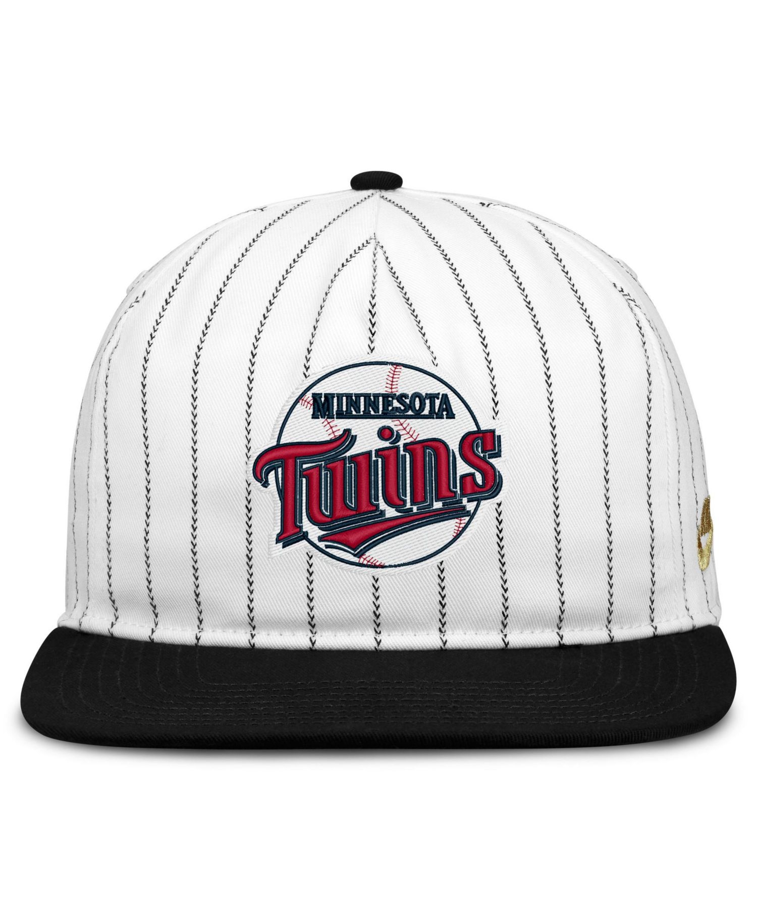 Men's White/Black Minnesota Twins Cooperstown Collection Pro Adjustable Hat