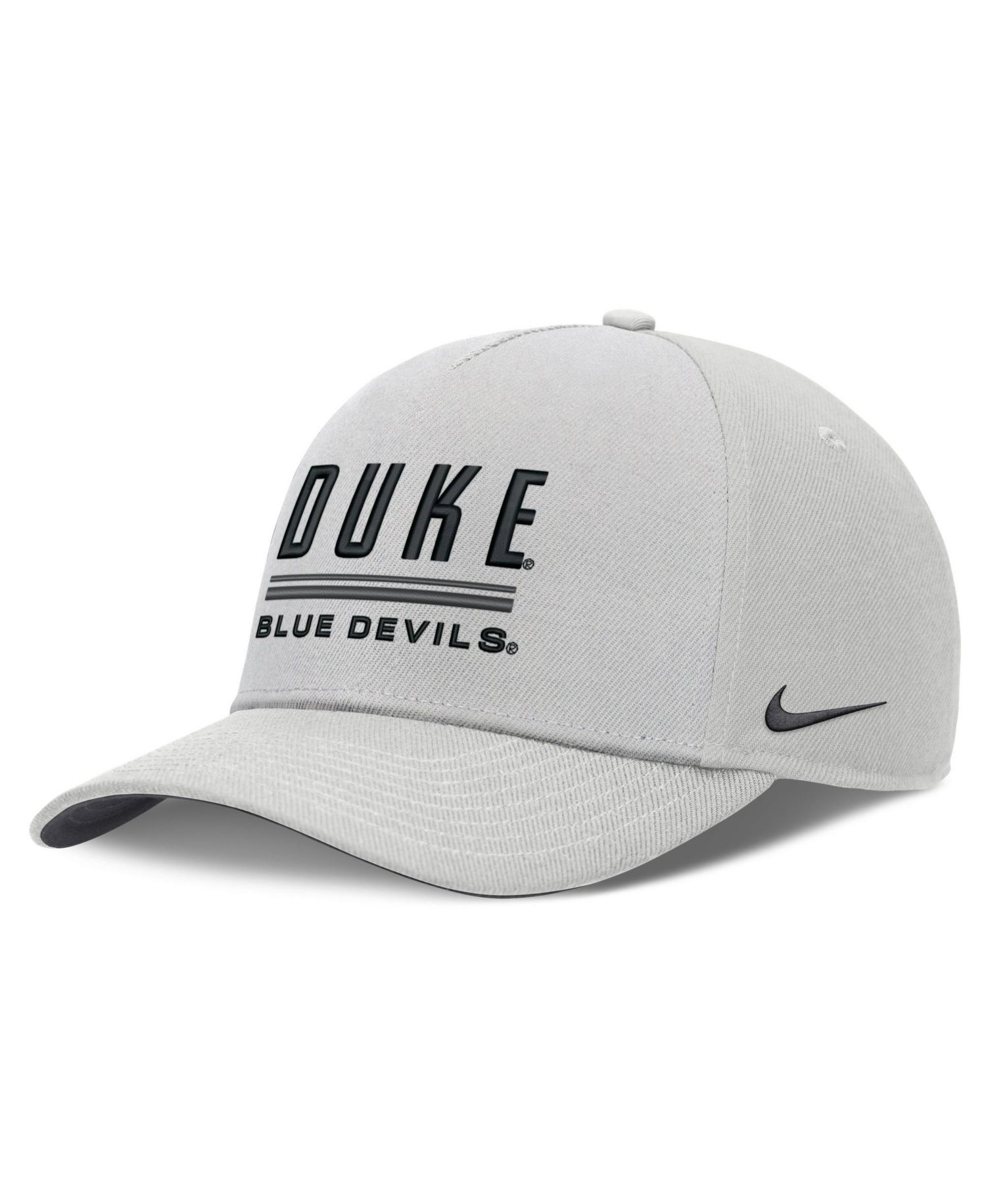 Men's Gray Duke Blue Devils 2026 Sideline Dri-FIT Rise Adjustable Hat