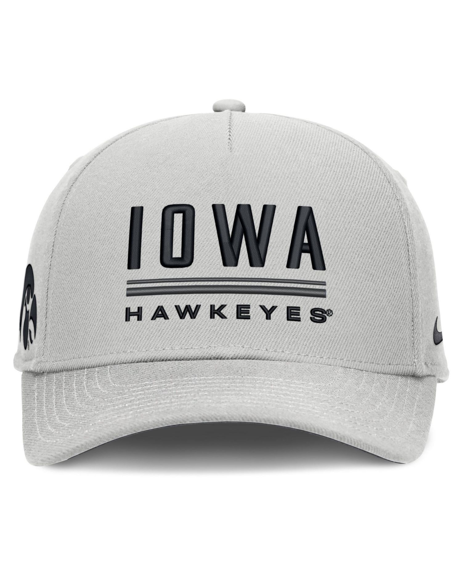 Men's Gray Iowa Hawkeyes 2026 Sideline Dri-FIT Rise Adjustable Hat