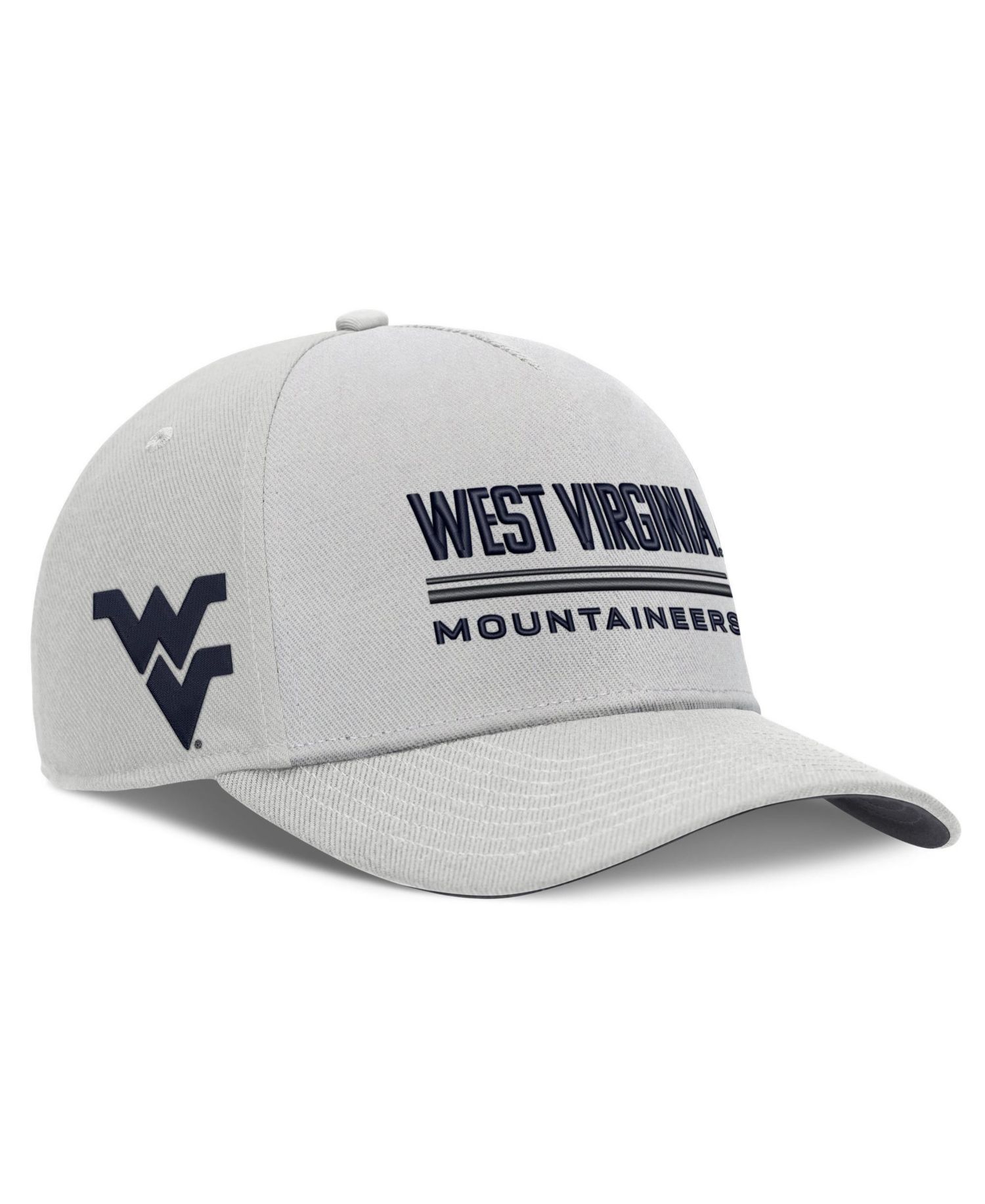 Men's Gray West Virginia Mountaineers 2026 Sideline Dri-FIT Rise Adjustable Hat