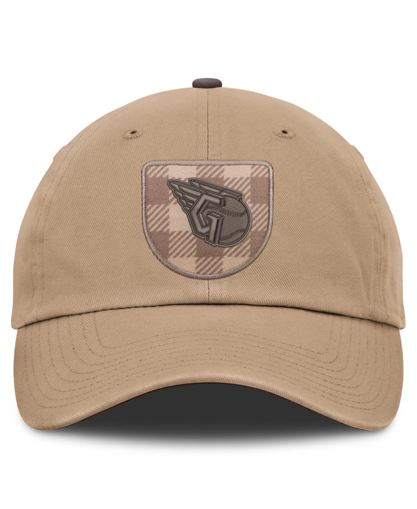 Мужская кепка Nike Light Brown Cleveland Guardians Statement Club Adjustable Hat — фото 2