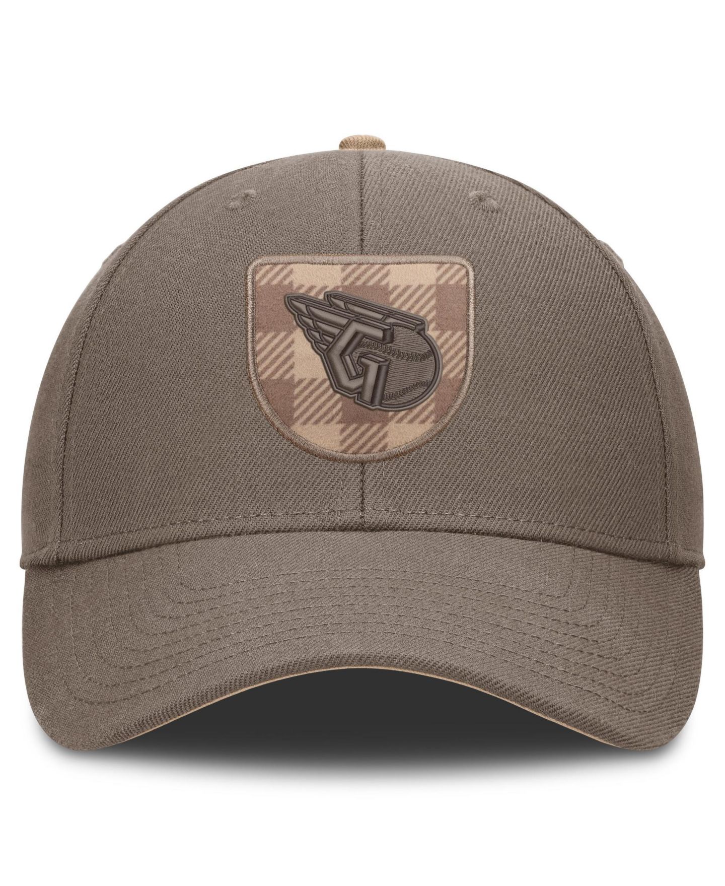 Мужская кепка Nike Brown Cleveland Guardians Statement Rise Adjustable Hat — фото 2