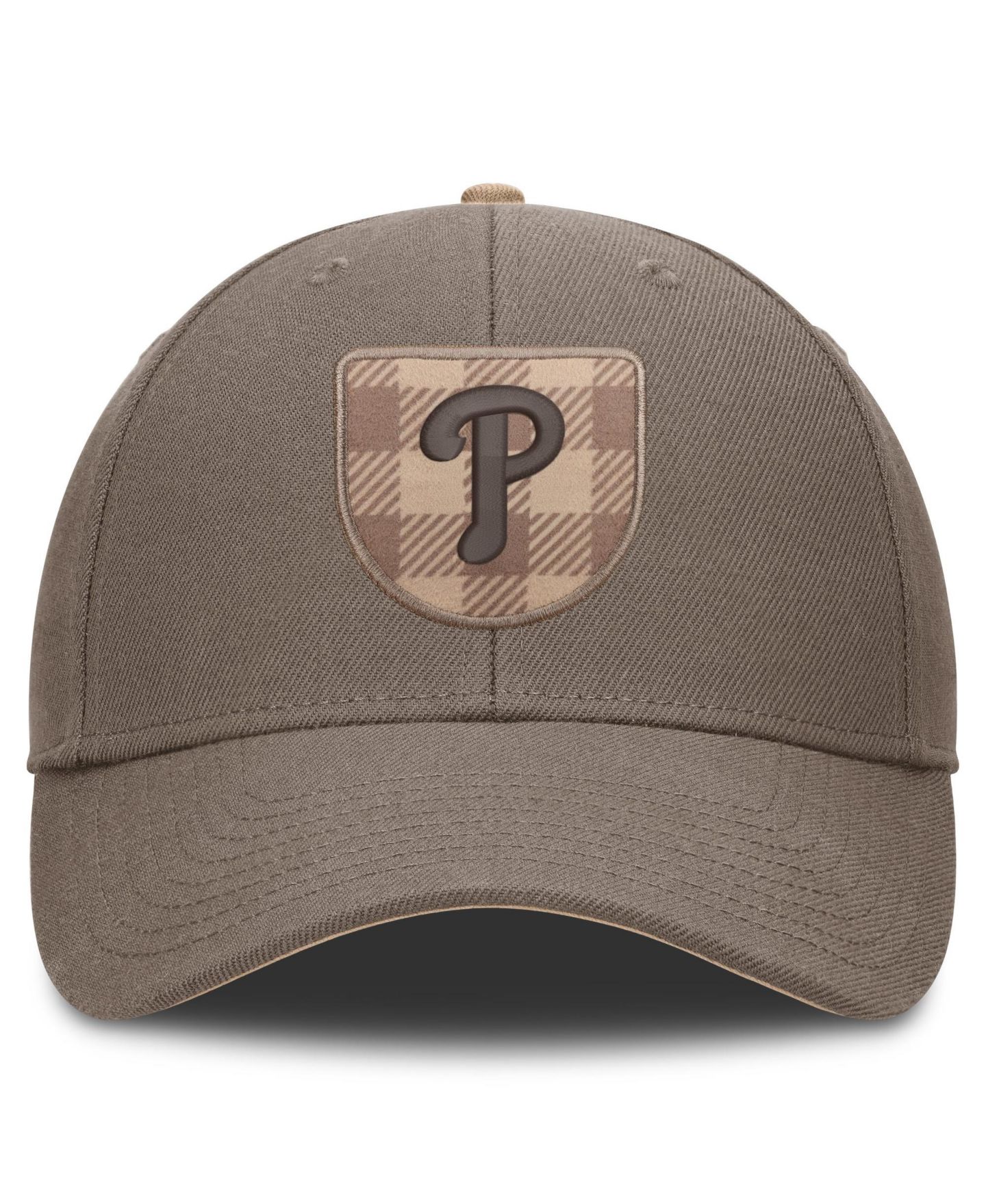Мужская кепка Nike Brown Philadelphia Phillies Statement Rise Adjustable Hat — фото 2