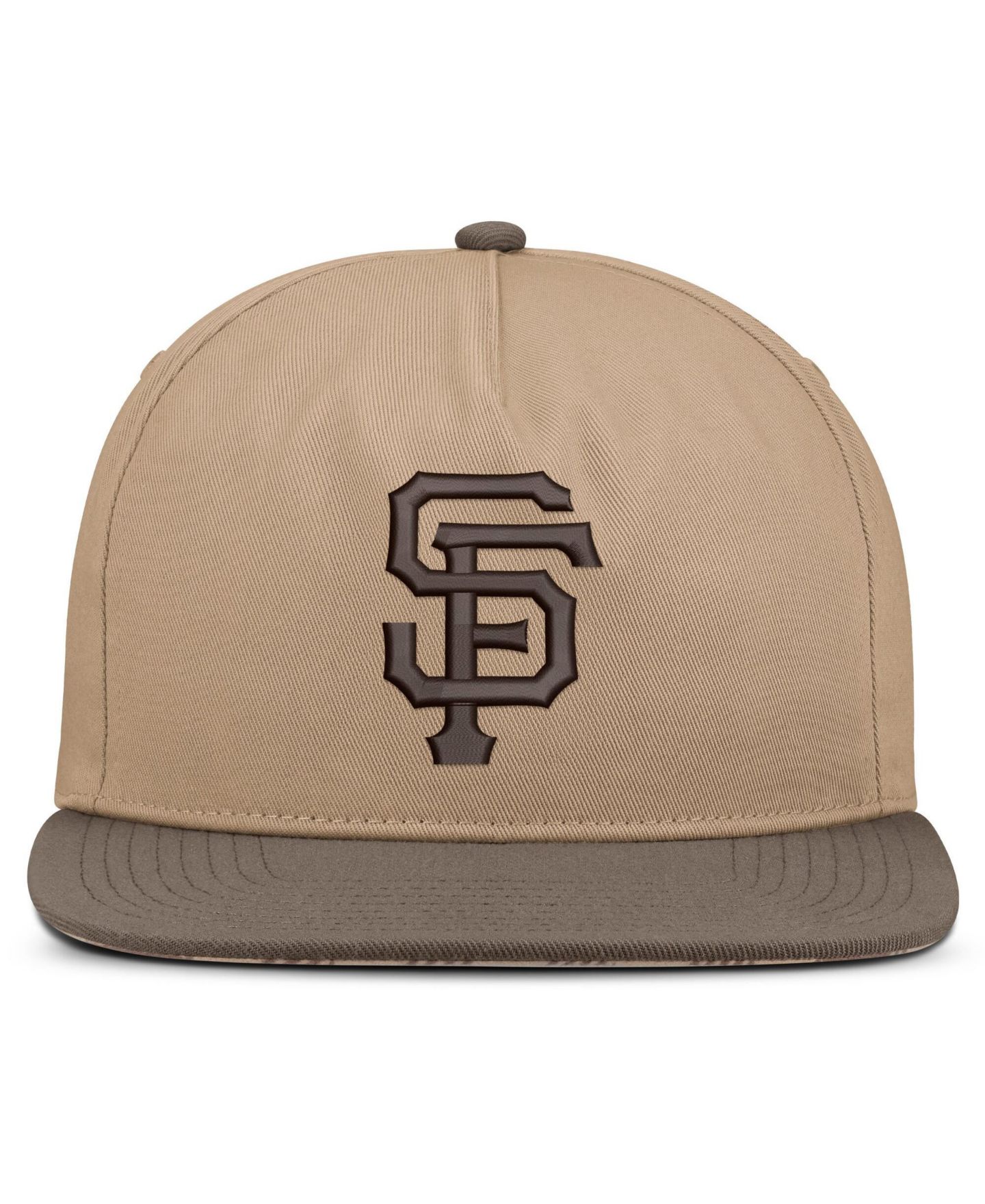 Мужская кепка Nike Light Brown San Francisco Giants Statement Adjustable Hat — фото 2