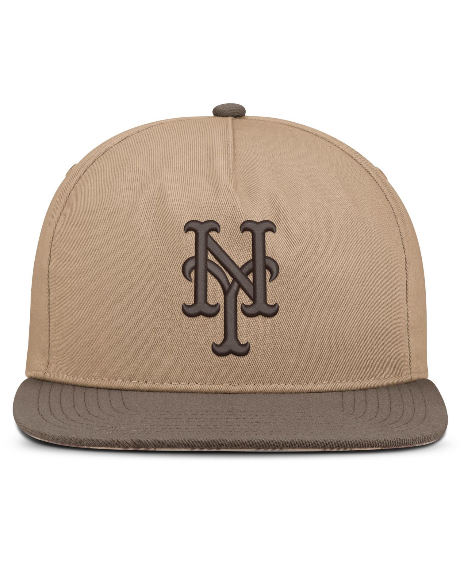 Men's Light Brown New York Mets Statement Adjustable Hat