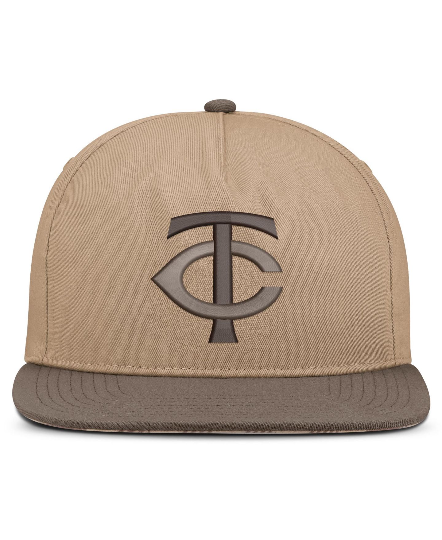Мужская кепка Nike Light Brown Minnesota Twins Statement Adjustable Hat — фото 2