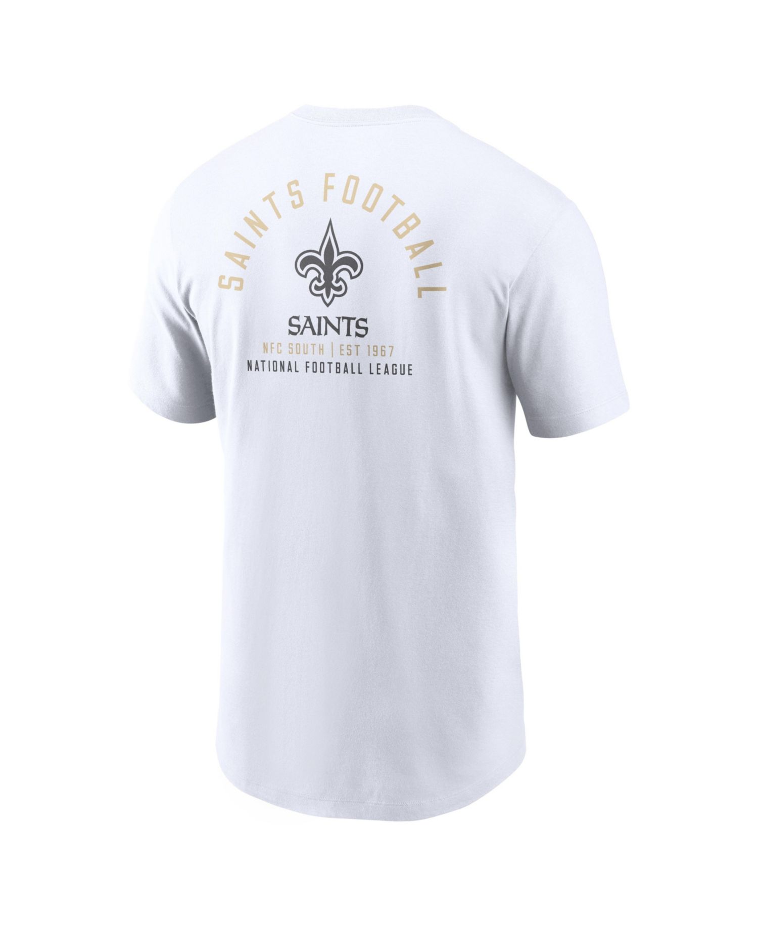 Men's White New Orleans Saints Split Logo T-Shirt