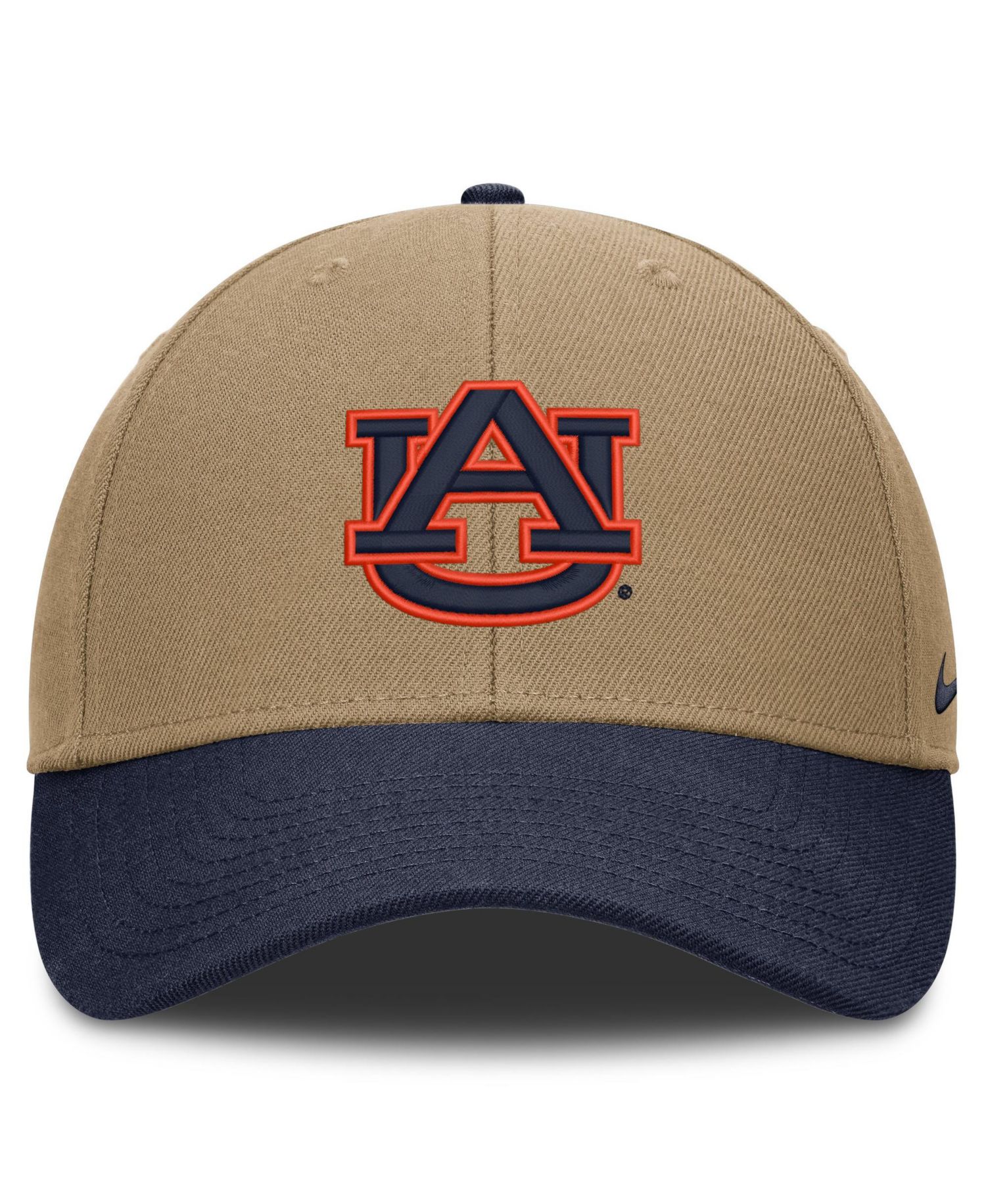 Men's and Women's Beige/Navy Auburn Tigers Primetime Rise Dri-FIT Adjustable Hat
