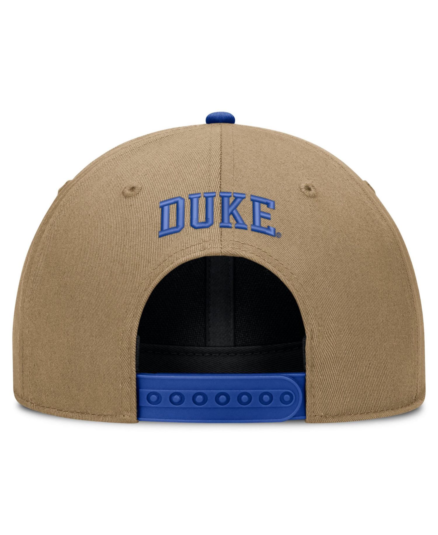 Men's and Women's Beige/Royal Duke Blue Devils Primetime Rise Dri-FIT Adjustable Hat