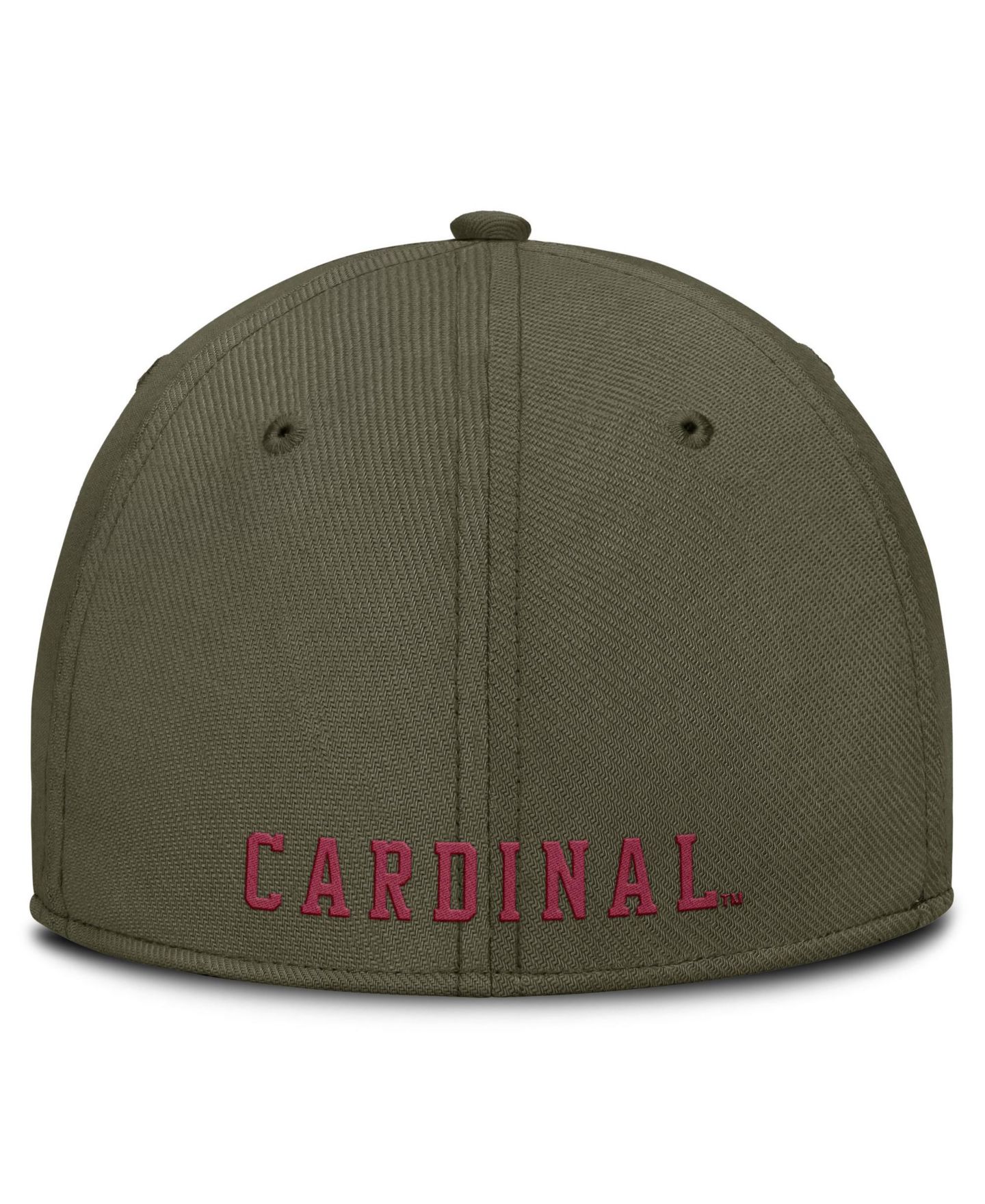 Мужской головной убор Nike Olive Stanford Cardinal Primetime SwooshFlex Dri-FIT Hat — фото 3