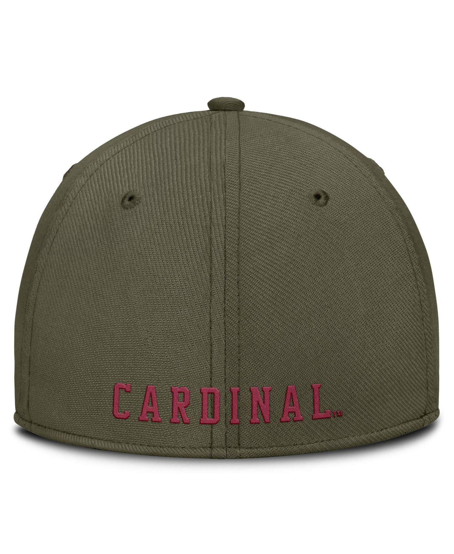 Men's Olive Stanford Cardinal Primetime SwooshFlex Dri-FIT Hat