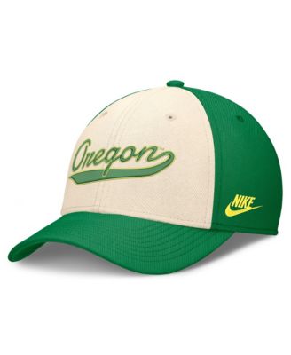 Men's Natural/Green Oregon Ducks Legacy Swooshflex Dri-FIT Hat