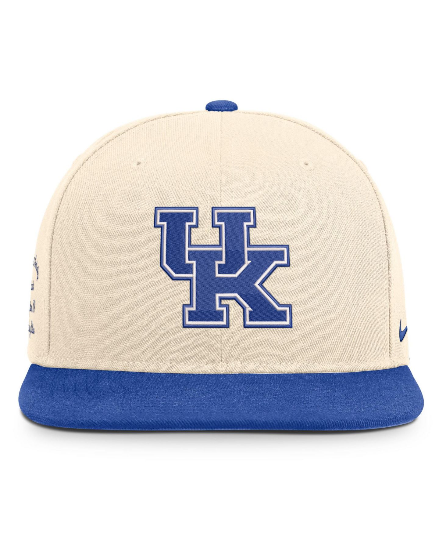 Кепка Nike Natural/Royal Kentucky Wildcats Campus Prep snapback Hat — фото 2
