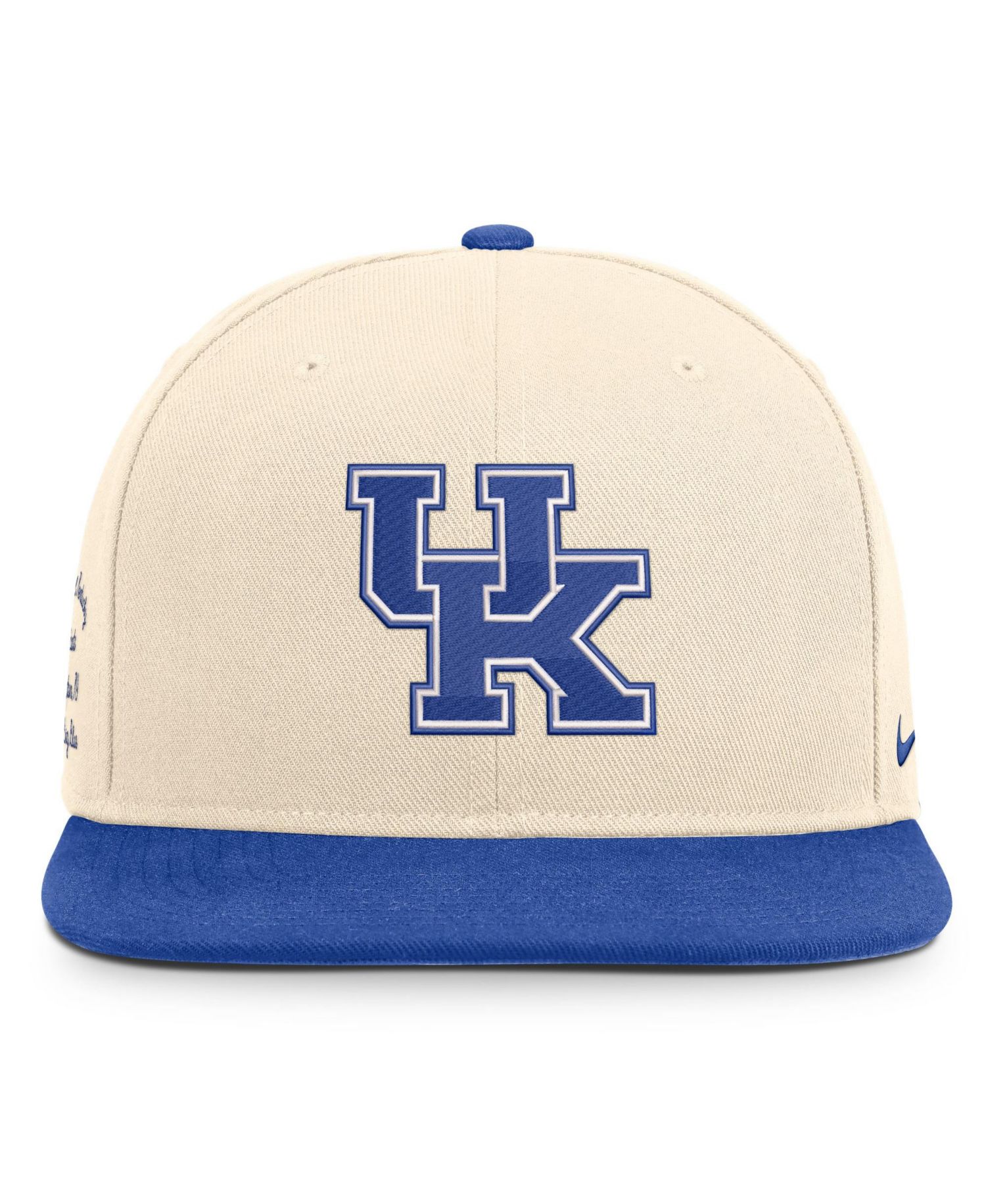 Men's and Women's Natural/Royal Kentucky Wildcats Campus Prep snapback Hat