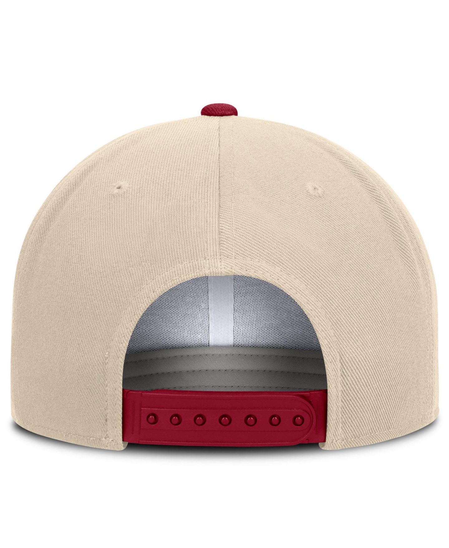 Кепка Nike Natural/Cardinal Stanford Cardinal Campus Prep snapback Hat — фото 4